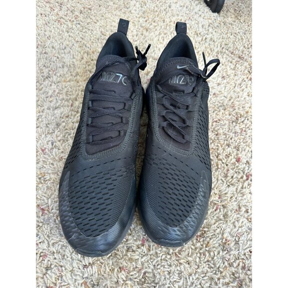 Nike Air Max 720 Mens Sneakers Triple Black 13 Cushioned Lightweight Lace-Up - Picture 2 of 7